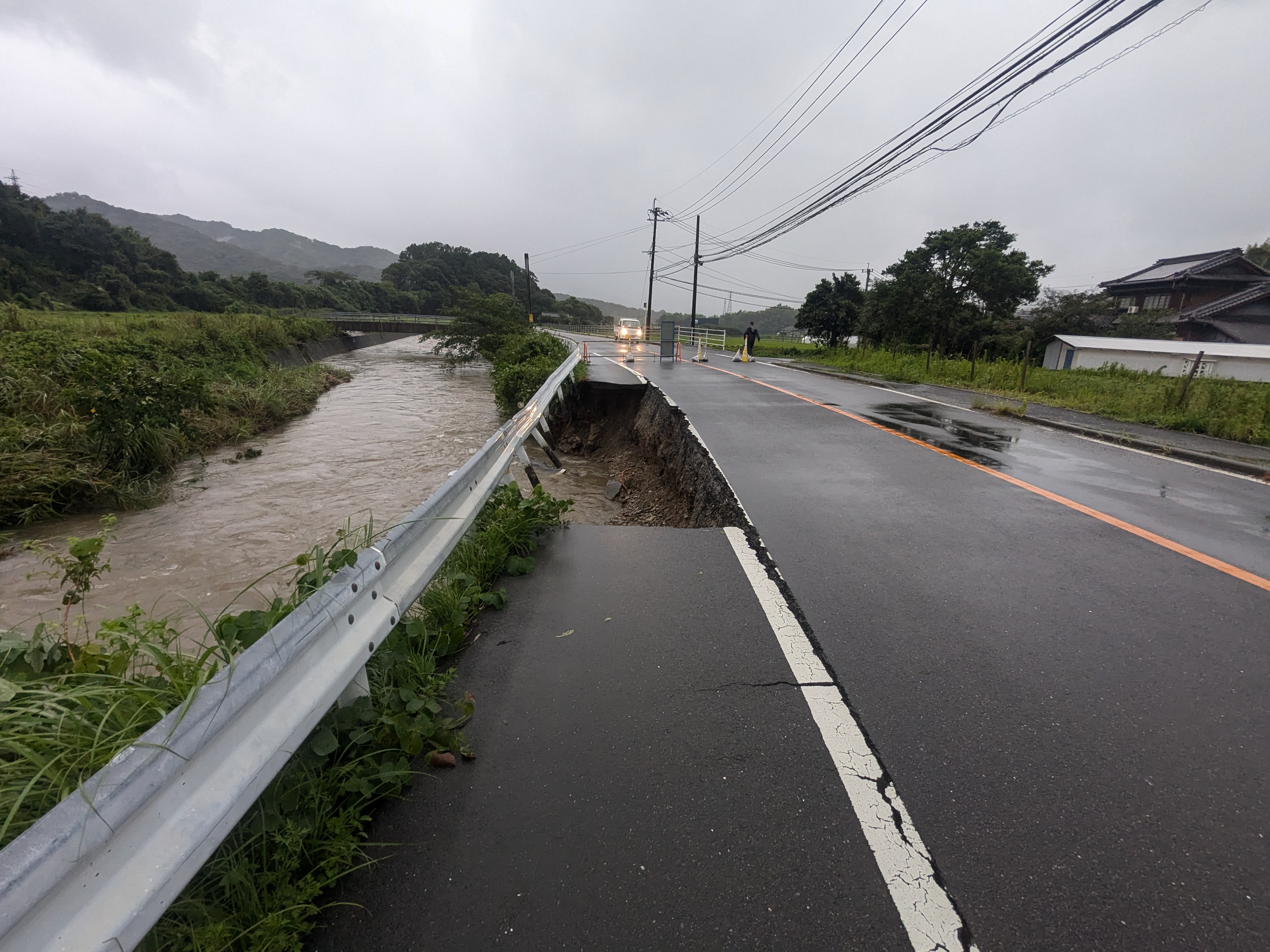 市道臼杵坂ノ市線の状況写真