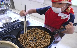 黒砂糖豆に作りに挑戦