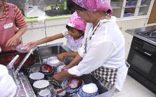 後片付けも頑張りました