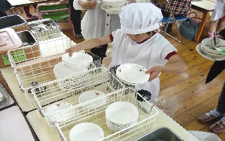 幼稚園試食会の写真