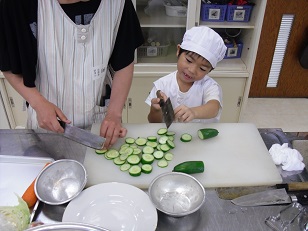 親子料理教室の写真