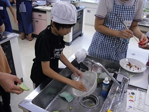 親子料理教室の写真