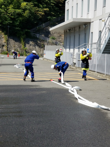 平成30年度臼杵市消防団夏季火災防ぎょ訓練1 平成30年度臼杵市消防団夏季火災防ぎょ訓練の写真1