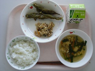 4月18日の給食写真