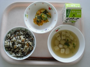 9月19日の給食写真