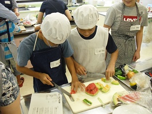 親子料理教室の写真