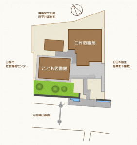 臼杵図書館施設配置図