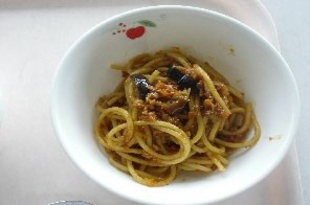 1.なすいりミートスパゲティ 1.なすいりミートスパゲティ