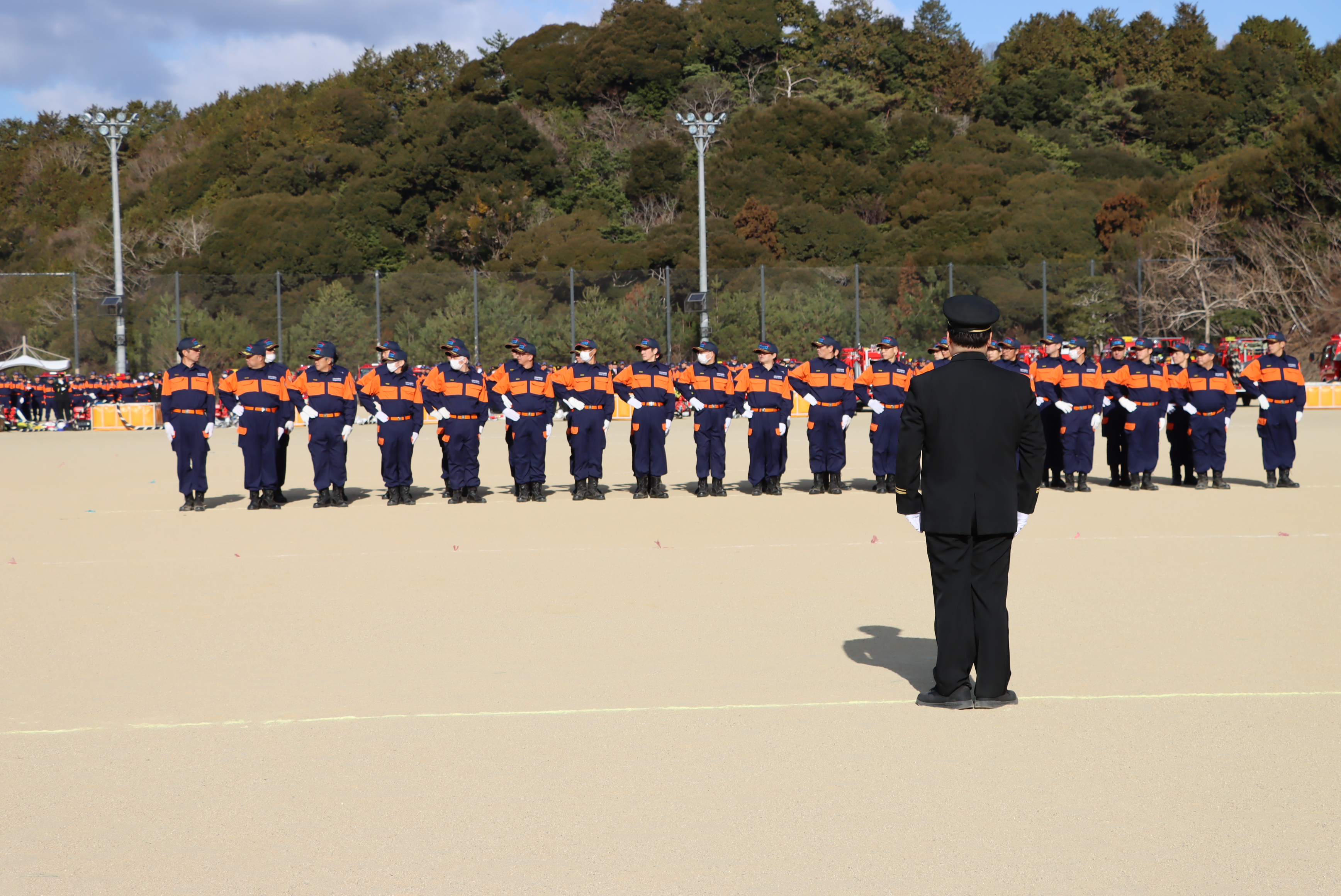 画像１　小隊訓練