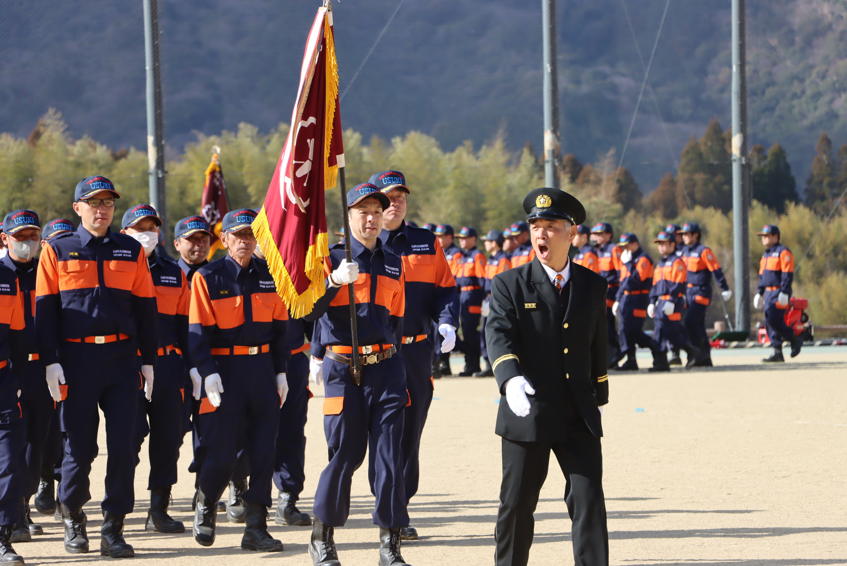 画像６　分列行進