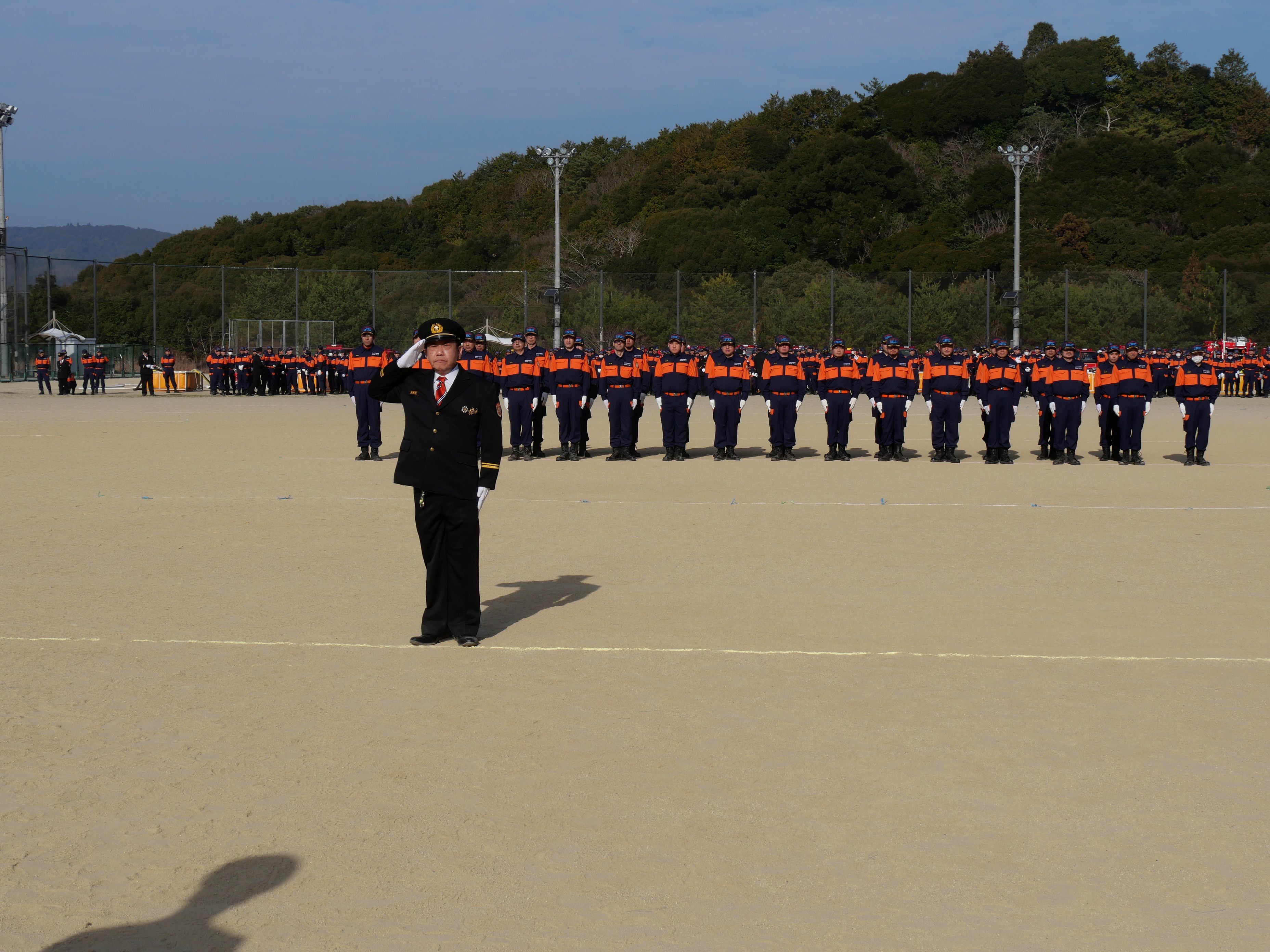 画像１　小隊訓練