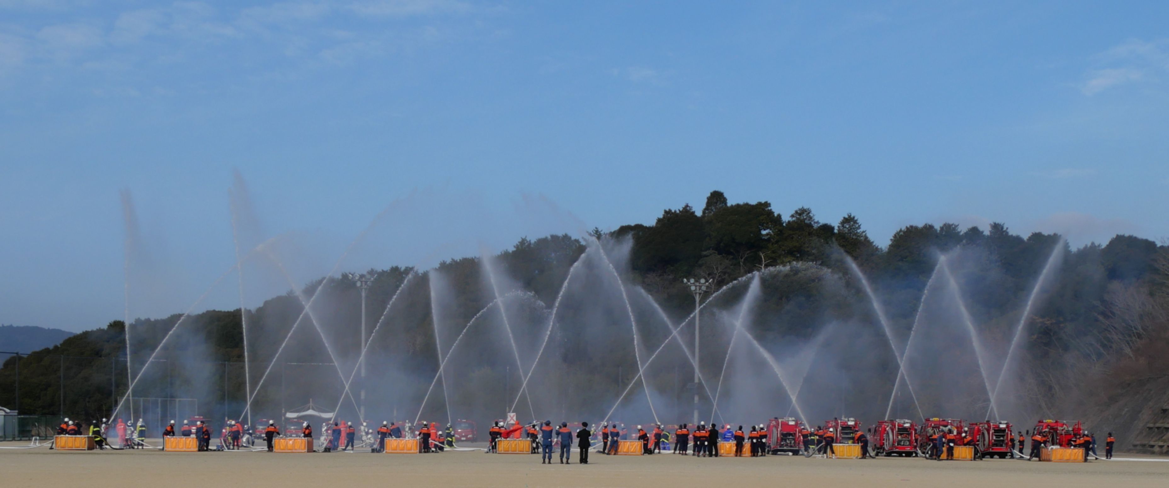 画像５　一斉放水