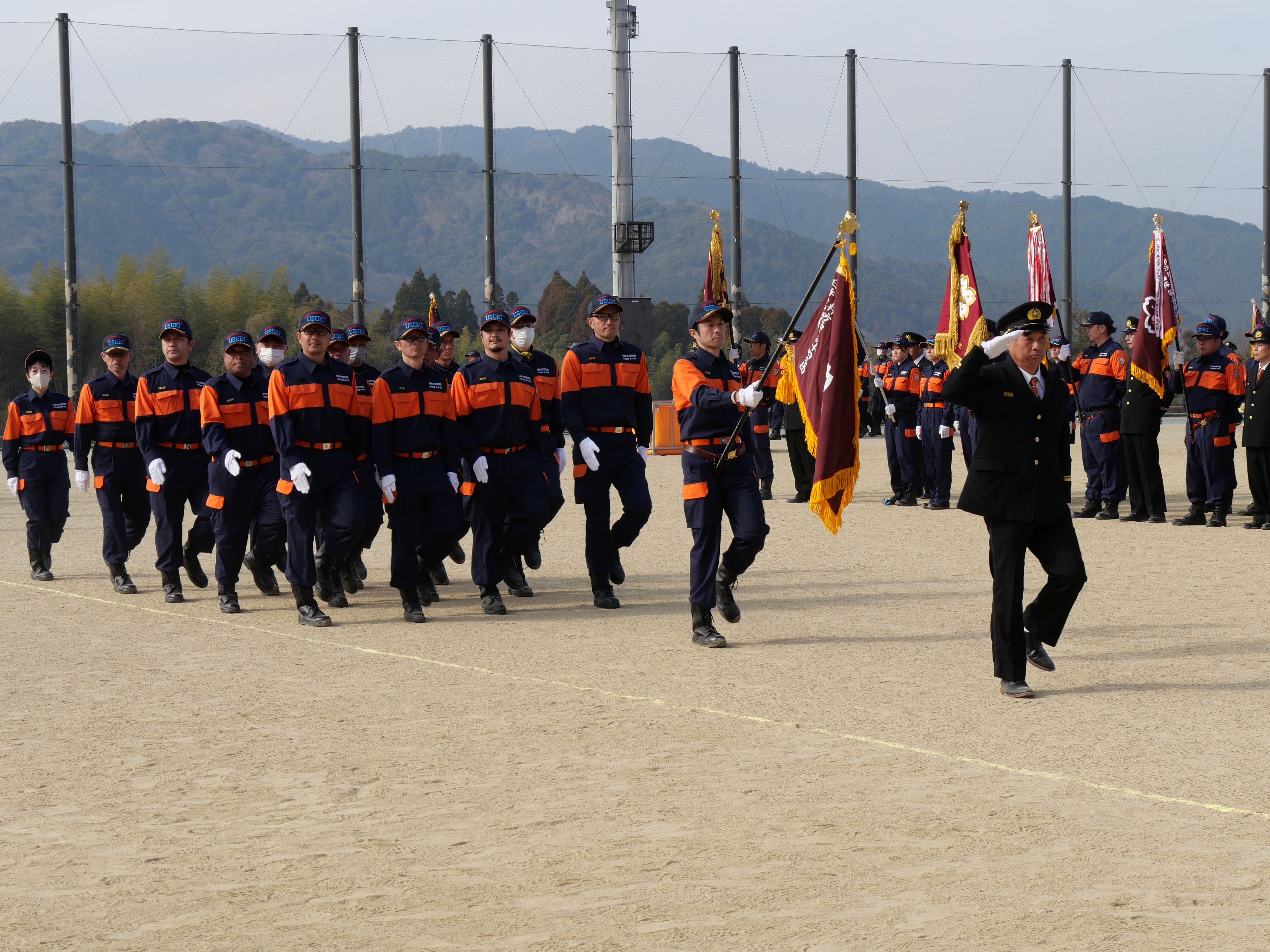 画像６　分列行進