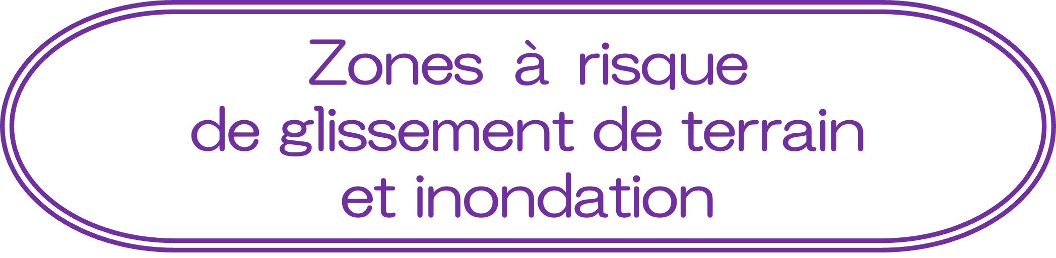 Zones à risque de glissement de terrain et inondation